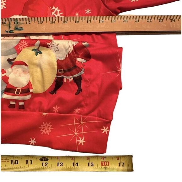 Santas Red Cute Ugly Sweater SweatShirt Juniors Med? Women S? See Desc Fast Ship - Picture 8 of 10